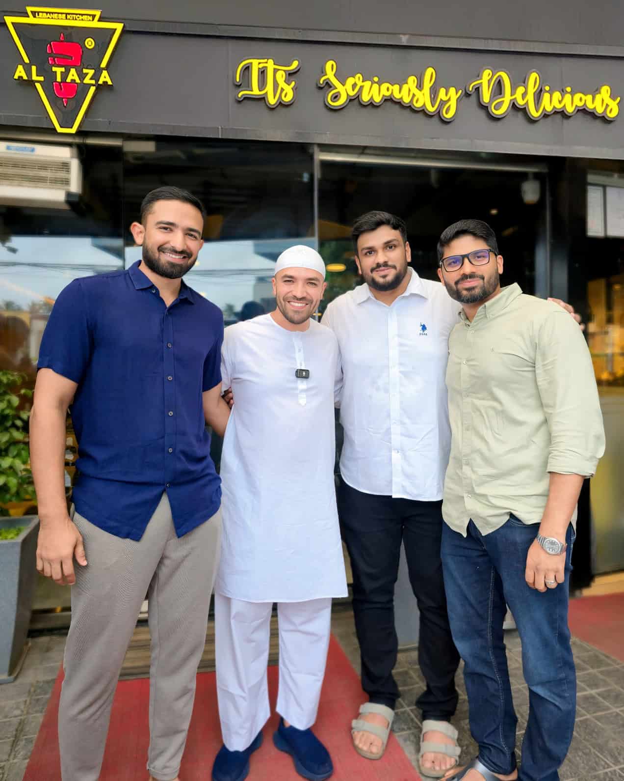 Our founders and guest at Al Taza Lebanese Kitchen outlet